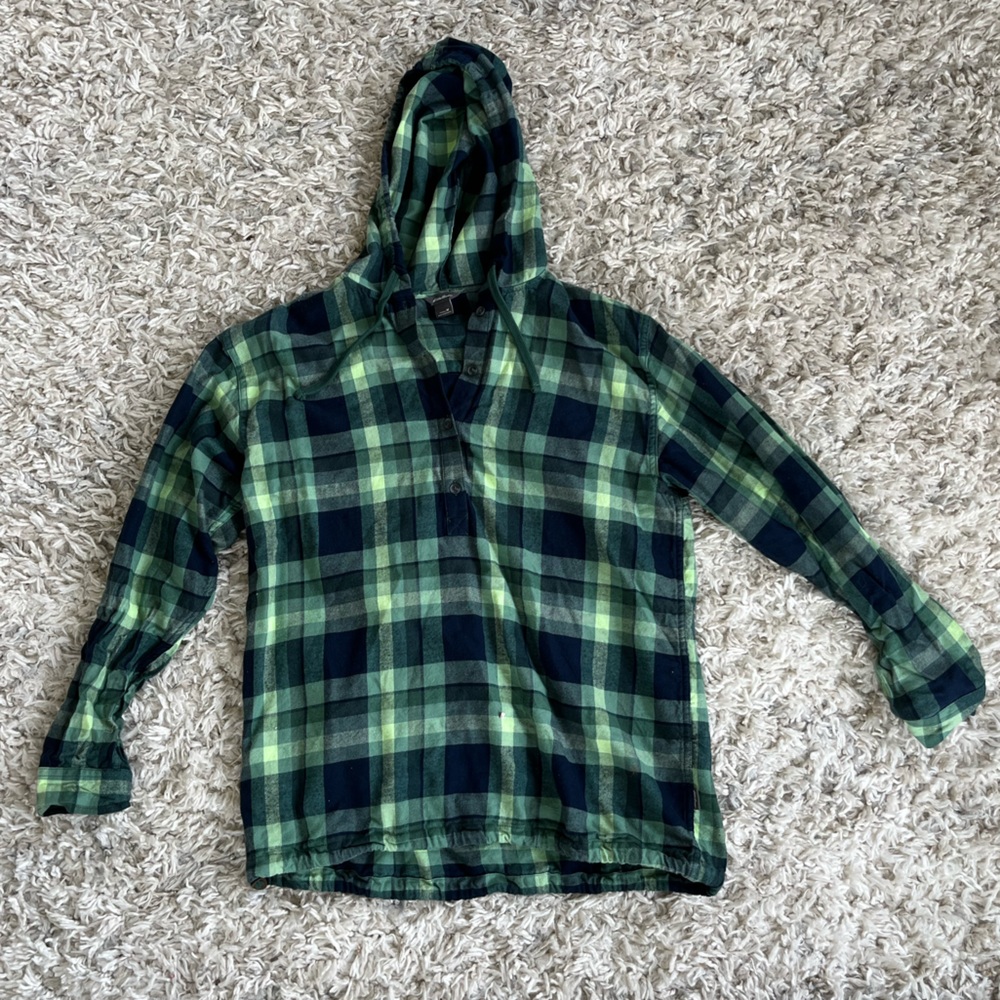 Eddie Bauer Hooded Flannel - EUC - Women’s Medium